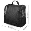 Portable Hanging Shower Caddy Organizer Bag Black Free Toiletries Case Metal Hook Quick Dry Mesh Shower Caddy Tote Bag Pouch For Bathroom College Dorm