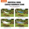 VEVOR Wooden Hammock Stand 475 lbs Capacity Hammock Frame Fits 9-13 ft Hammocks
