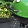 Outsunny 21" Kettle Charcoal BBQ Grill Trolley with 360 sq.in. Cooking Area, Outdoor Barbecue with Shelf, Wheels