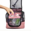 Portable Hanging Shower Caddy Organizer with 1 Free Toiletries Case Quick Dry Mesh Shower Caddy Tote Bag Included 1 Metal Hook Perfect for Dorm Camp T