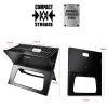 Portable Charcoal Grill - Mini BBQ Grill - Small Table Top Charcoal Grill for Camping, Outdoor Cooking - Foldable Camping Grill for Picnics