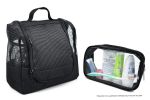 Portable Hanging Shower Caddy Organizer Bag Black Free Toiletries Case Metal Hook Quick Dry Mesh Shower Caddy Tote Bag Pouch For Bathroom College Dorm