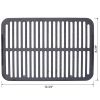 Oval Cast Iron Grill Outdoor, Portable Charcoal Grill and Tabletop Cast Iron Skillet - 100% Cast Iron, Enameled, Durable, Small Charcoal Grill