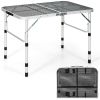 Aluminum Grill Table with Iron Mesh Top