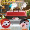 Portable charcoal grill, outdoor desktop grill, small barbecue, smoking stove, folding grill with cover, backyard camping, picnic, beach