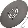 VEVOR 40" Replacement BBQ Grill Griddle Grate, Carbon Steel Griddle Grill with Center Grate, Easy Maintenance Grate Insert For 18 Inch Kettle BBQ