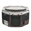 VEVOR Foldable Pet Playpen, 46 inch Portable Dog Playpen, Crate Kennel for Puppy, Dog, Cat, Premium Waterproof 600D Oxford Cloth, Removable Zipper