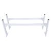 VEVOR Van Roof Ladder Rack, 2 Bars Aluminum Alloy Roof Ladder Racks, 400 LBS Capacity Rain-Gutter Van Roof Rack, Adjustable Length 51.2" to 81.1"