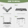 Aluminum Grill Table with Iron Mesh Top