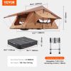 VEVOR Rooftop Tent Hard Shell 2-3 Person Waterproof for Jeep SUV Truck w/ Ladder