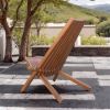 Outdoor Stylish Folding Chair, FSC-Certified Eucalyptus Wood